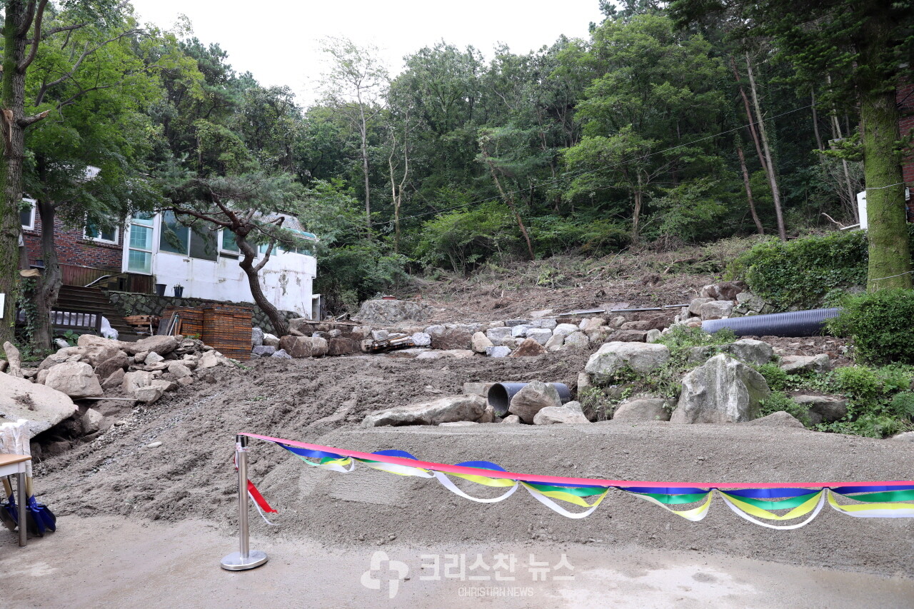 마리산기도원 기념관이 들어설 부지