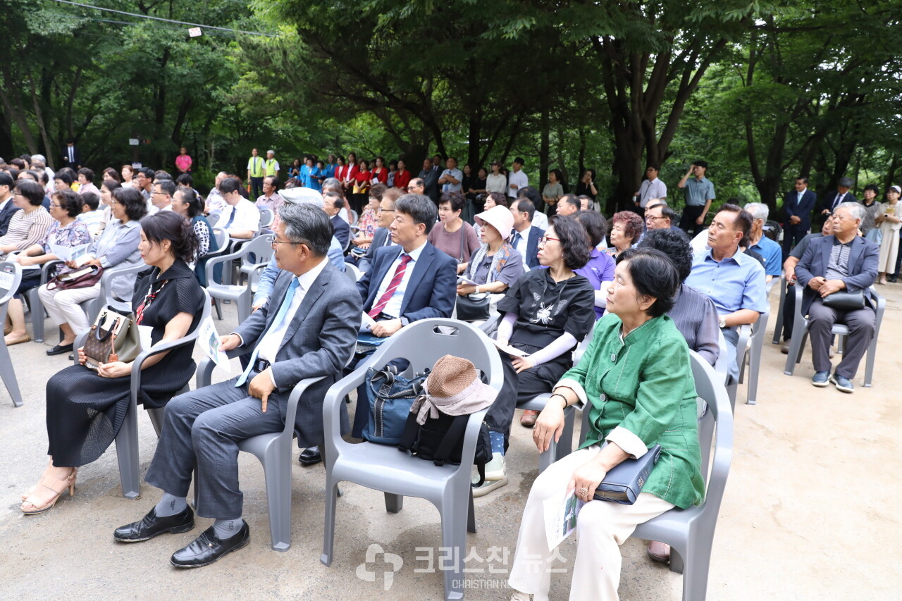 신축 기공 감사예배 모습