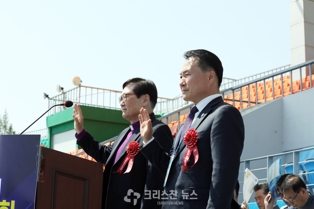 선수 선서 모습